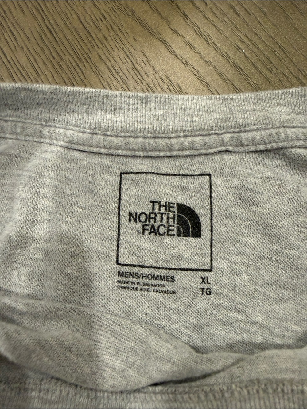 The North Face Light Gray Logo Crew Tee XL - Picture 5 of 11